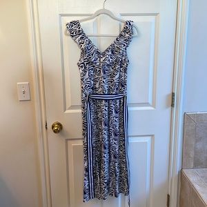 Vineyard Vines for Target Small Navy and White Belted Dress NWT